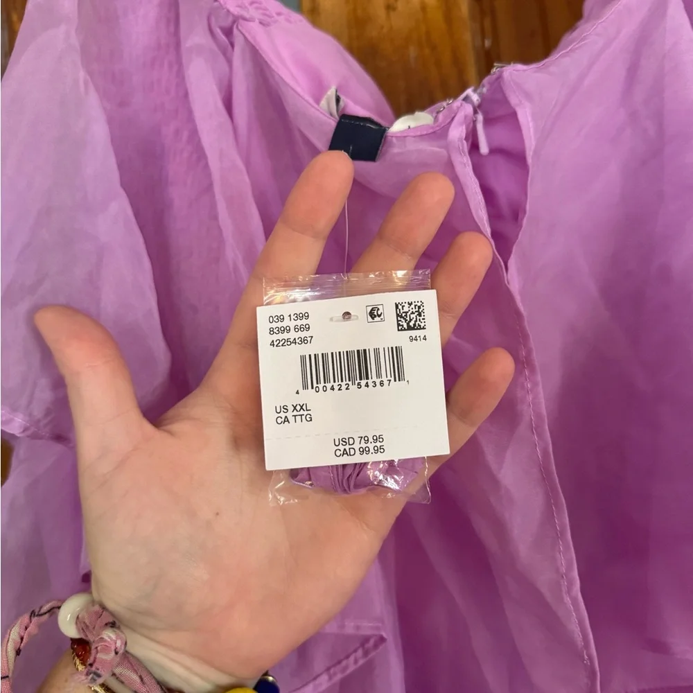 NWT American Eagle Outfitters Pink and Purple Strapless Sundress - Picture 4 of 8